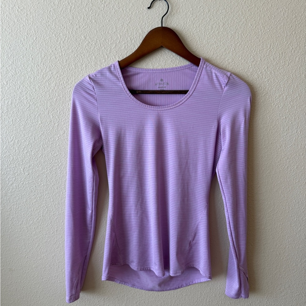 Athleta Women's Lavender Long Sleeve Top